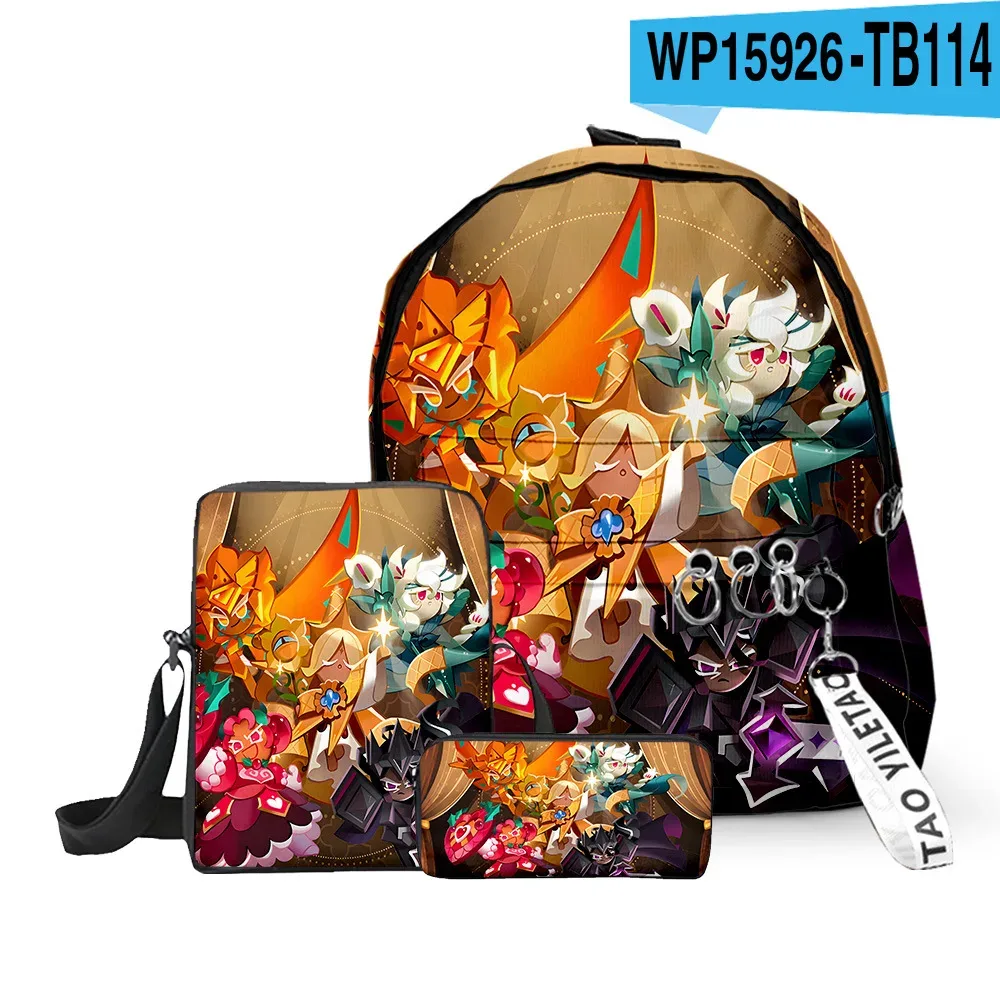 sac à dos scolaire classique amusant shadow milk en peluche avec impression 3d, lot de 3 pièces : sac à dos pour ordinateur portable, sac à bandoulière incliné et trousse à crayons
