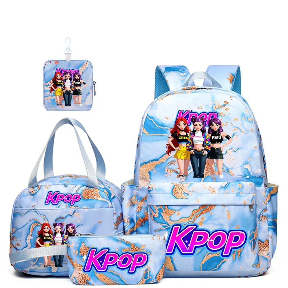 ensemble de 4 sacs à dos à motif de groupe de filles k-pop, le cadeau parfait pour les fans de k-pop