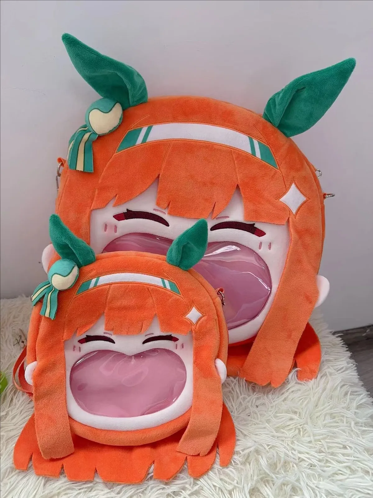 itabag uma musume joli derby silence suzuka sac à dos sac en peluche unisexe sac à bandoulière cosplay étudiant sac à dos sac cadeau d'anniversaire