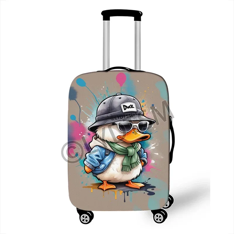 housse de bagage à motif de canard animal mignon de 18 à 30 pouces pour valise de voyage boîtier de chariot housse de protection pour valise