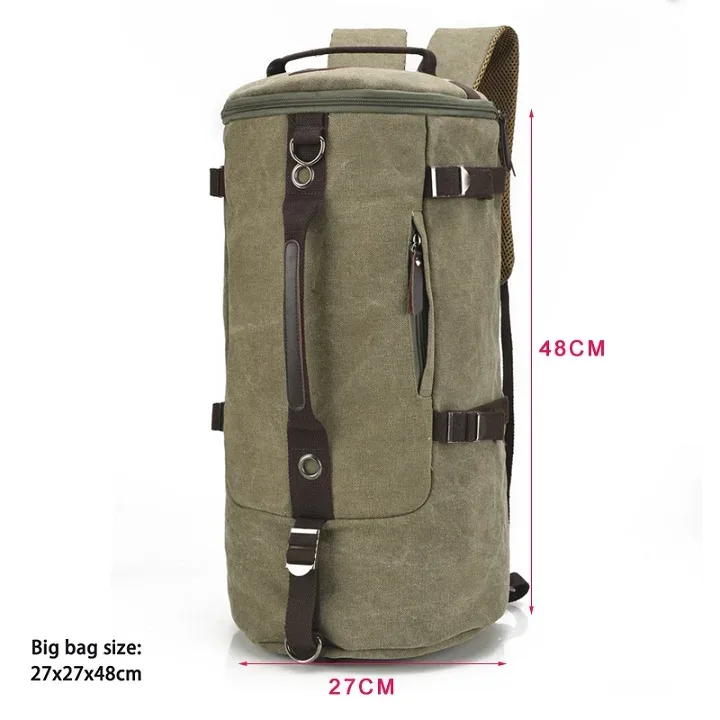 2025 haute qualité hommes sac toile sac à dos grande capacité homme sac de voyage alpinisme sac à dos de haute qualité 2 tailles sac à dos