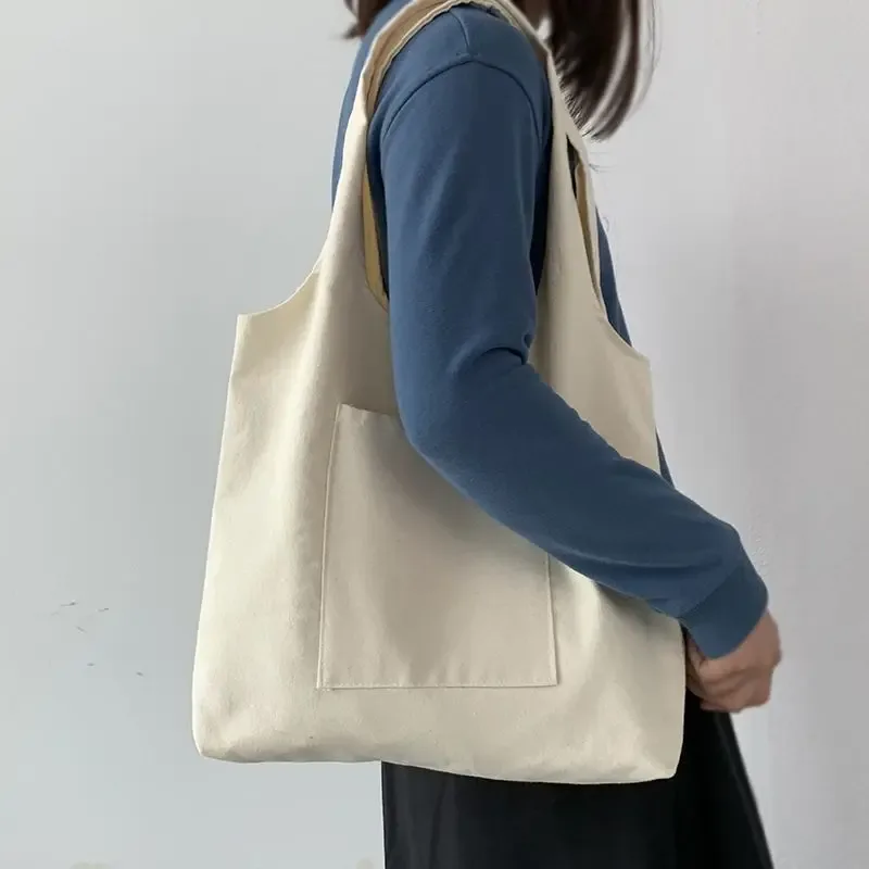 sac fourre-tout en toile de grande capacité, nouveau style, sac à bandoulière pour étudiant, niche artistique, sac de shopping en toile
