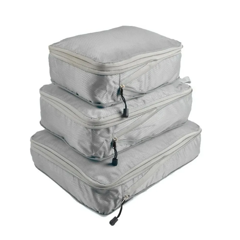 sacs de rangement de voyage pliables et extensibles en nylon, cubes de compression étanches pour vêtements, organisateurs de vêtements peu encombrants pour avion