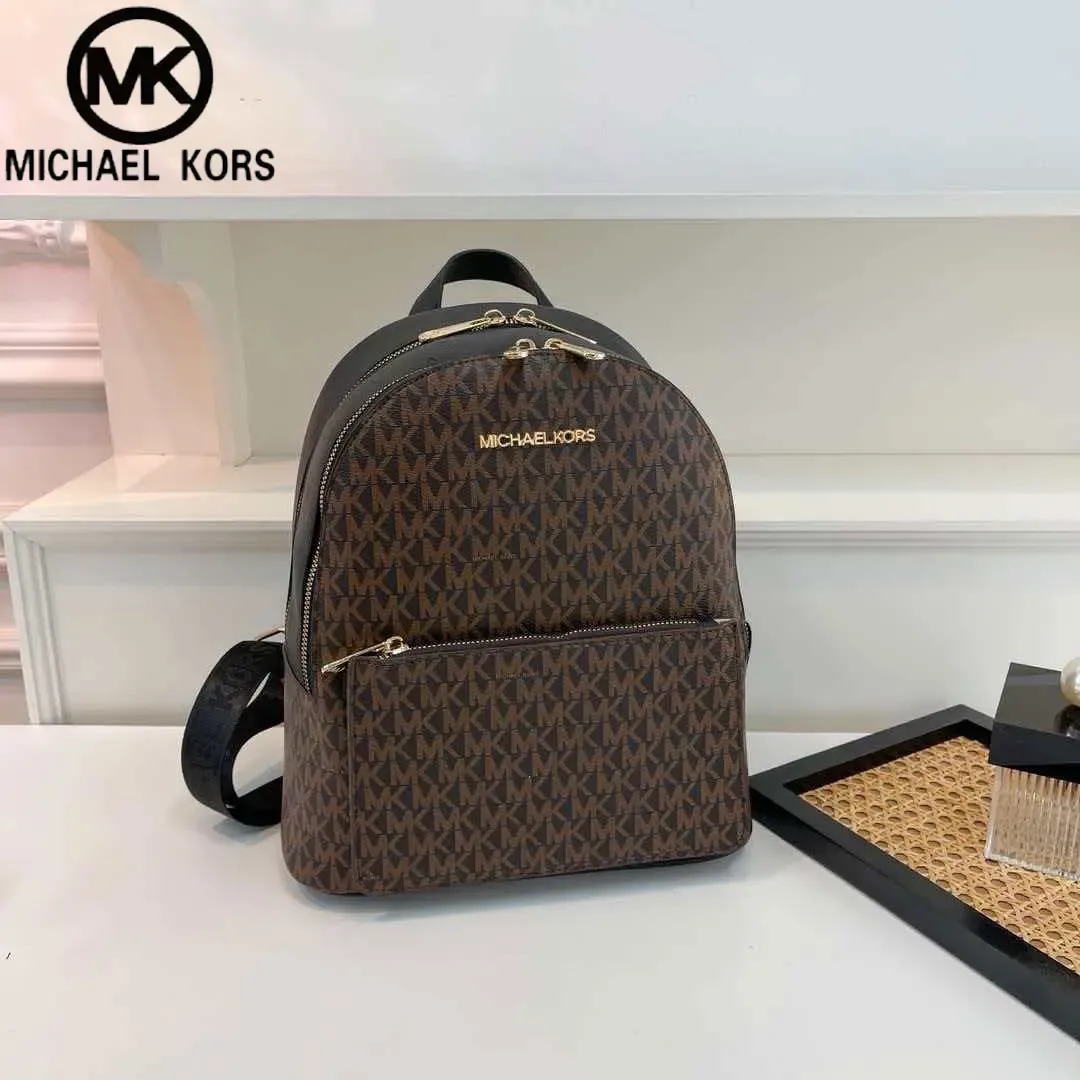 Michael Kors Sheila Series 2026 Nouveau sac à dos de voyage décontracté de grande capacité pour femmes, style urbain, en PVC simple et imperméable