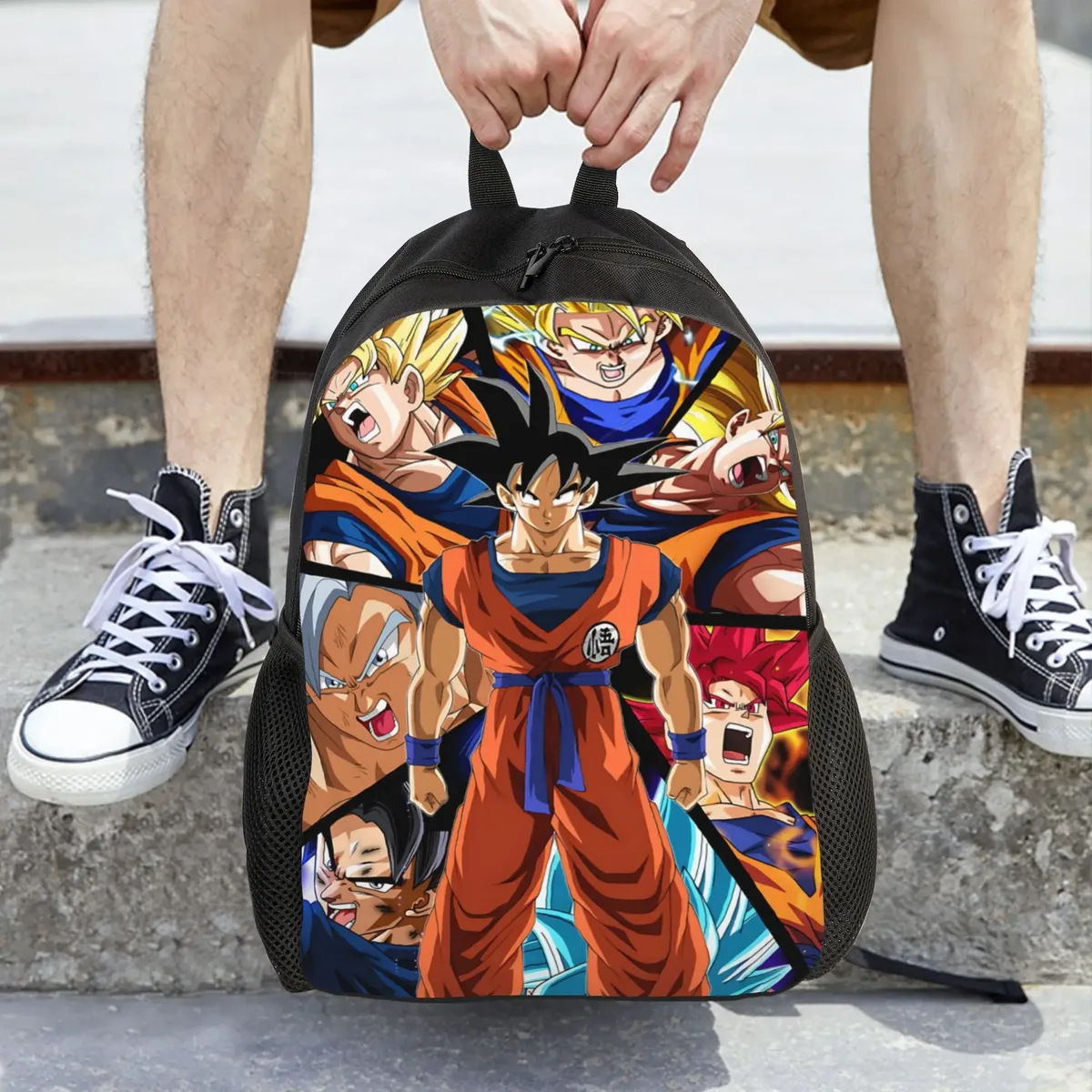 sacs à dos dragon ball z goku, sac à dos scolaire de grande capacité