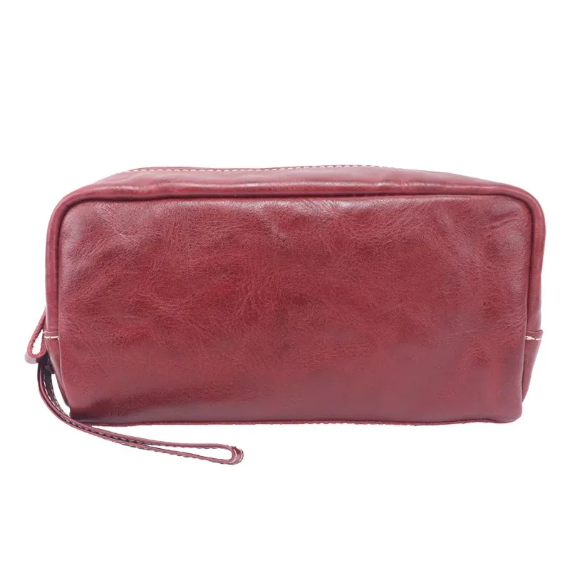 sac de voyage en cuir véritable pour homme, trousse de toilette en cuir tanné végétal, grande capacité pour voyages d'affaires