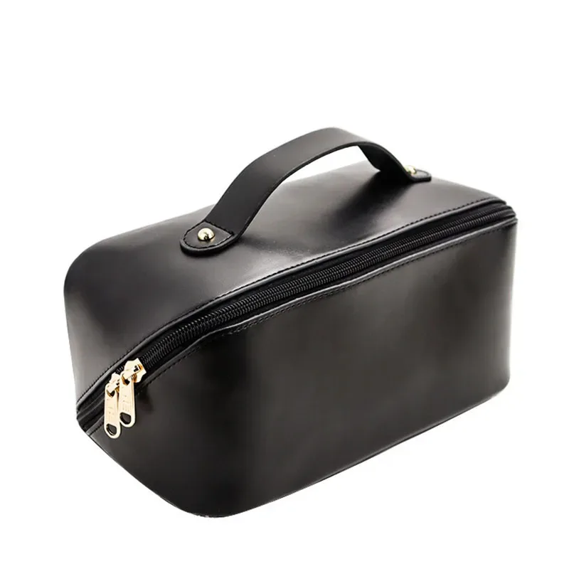sac de maquillage portable en forme d'oreiller grande capacité avec lettres personnalisées, sac de rangement étanche pour femmes, sac de voyage pour cosmétiques