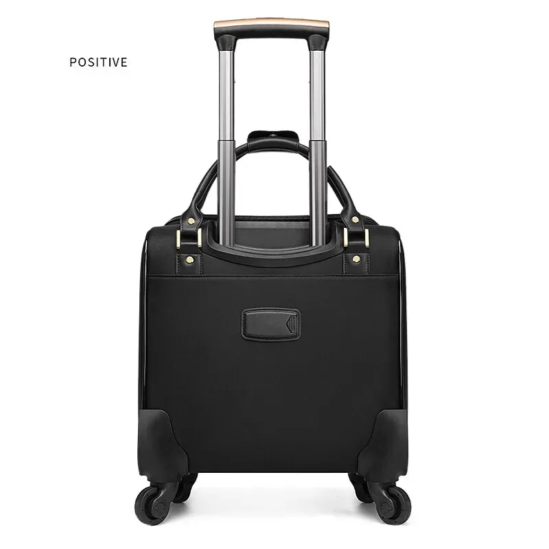 Design de luxe 16/18 pouces avec sac à main femmes bagage roulant petite cabine continuer rétro dames chariot valise sac de voyage