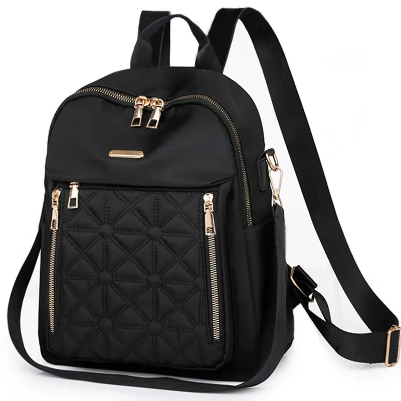 sac à dos élégant pour femme à motif gaufré, sac à dos antivol à bretelles rembourrées, adapté à l'école et aux courts voyages