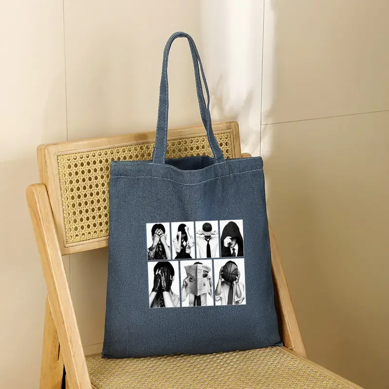 sac fourre-tout en jean arirang world tour 2026, cadeau pour fans kpop, sac à bandoulière grande capacité pour femme, idéal pour la plage, les sorties, les voyages et le shopping