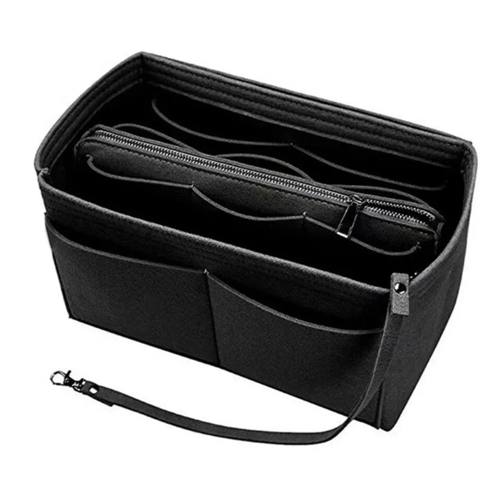 sac à main léger, organisateur de cosmétiques, conteneur de toilette en feutre, sacs de rangement, pochette de rangement multifonctionnelle pour l'extérieur