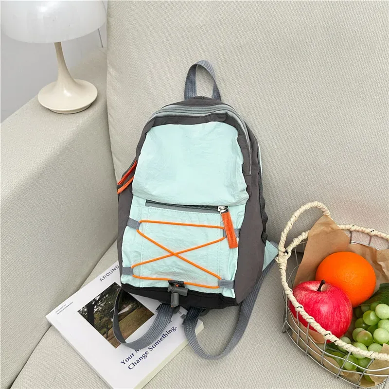 sac à dos décontracté à cordon de serrage, unisexe, léger, pour voyage, sport de plein air, style japonais, mini sac à dos tendance