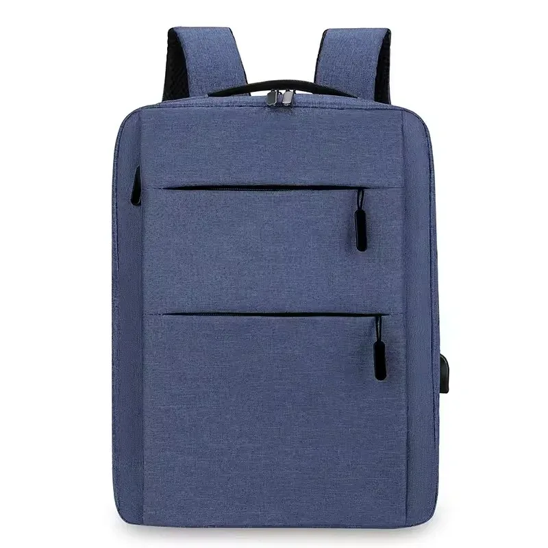 sac à dos d'affaires à double fermeture éclair, sac d'ordinateur étanche, sac de voyage lancé décontracté, sac de sport avec port de chargement usb