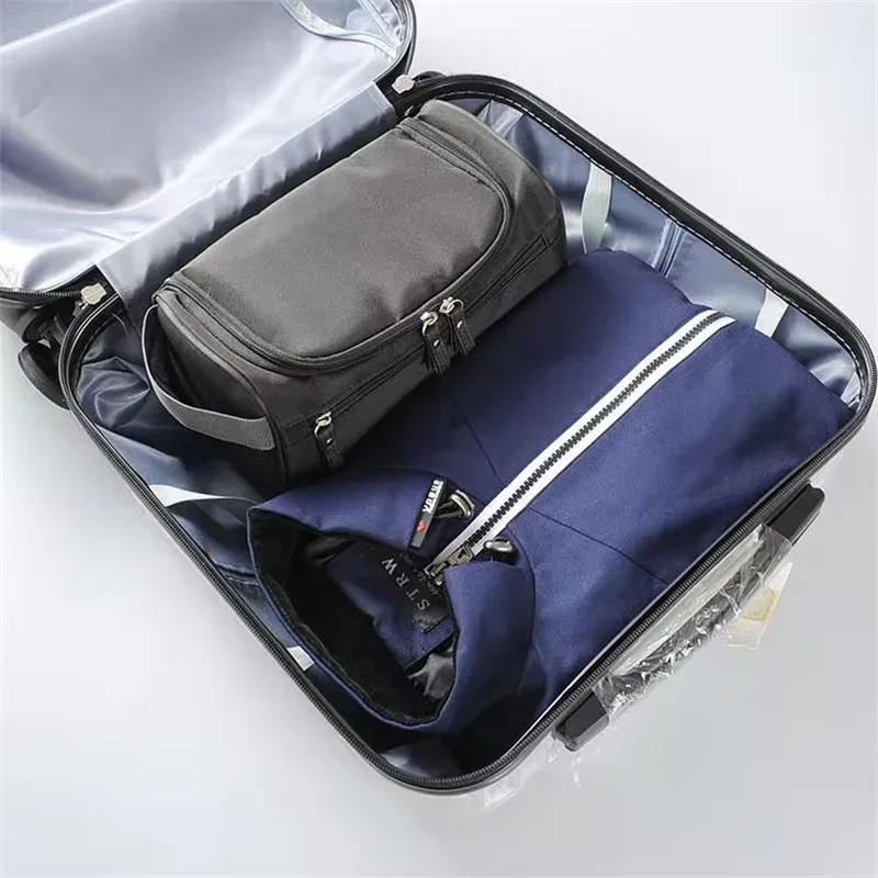 homefish trousse de toilette portable pour hommes, idéale pour les voyages d'affaires, grande capacité, sac cosmétique, sac organisateur, sac de bain