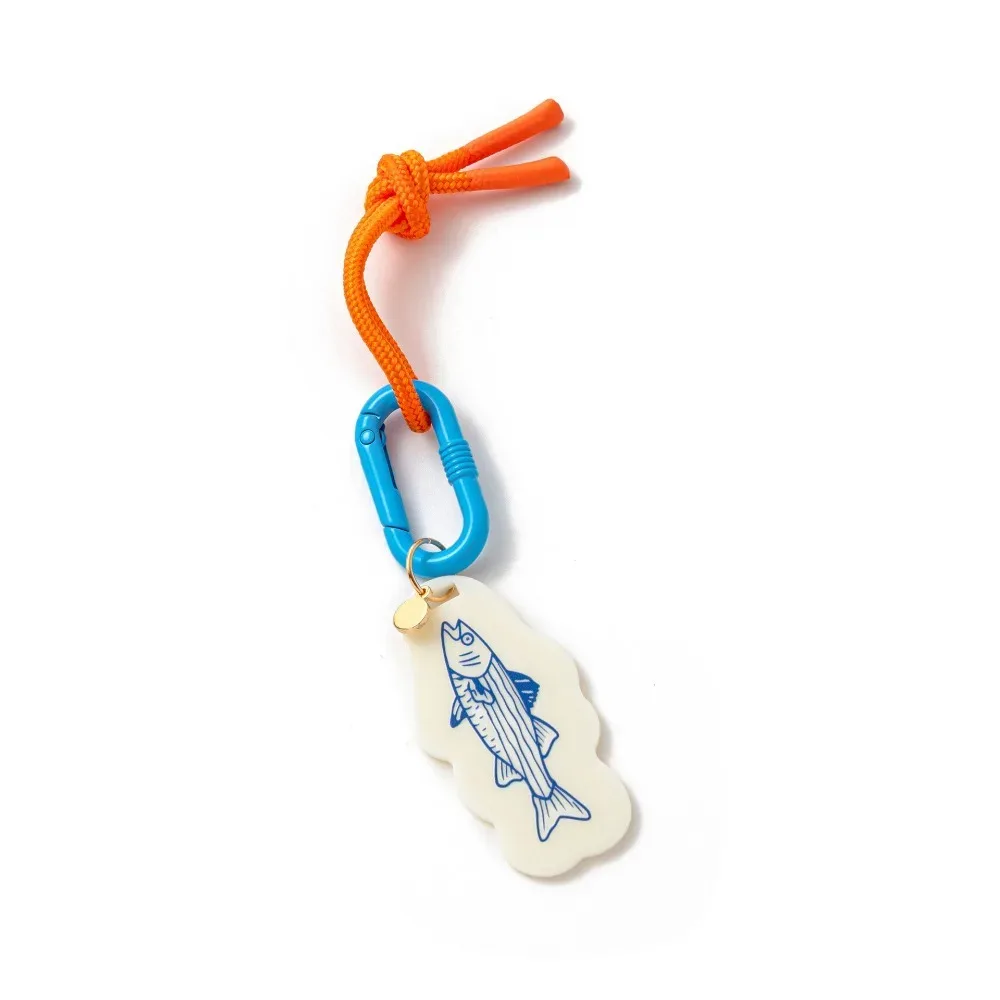 porte-clés mignon en acrylique esthétique avec mousqueton, style preppy, pour l'été et la plage, breloque de sac légère, porte-clés de sac à dos pour adolescentes, femmes et voiture