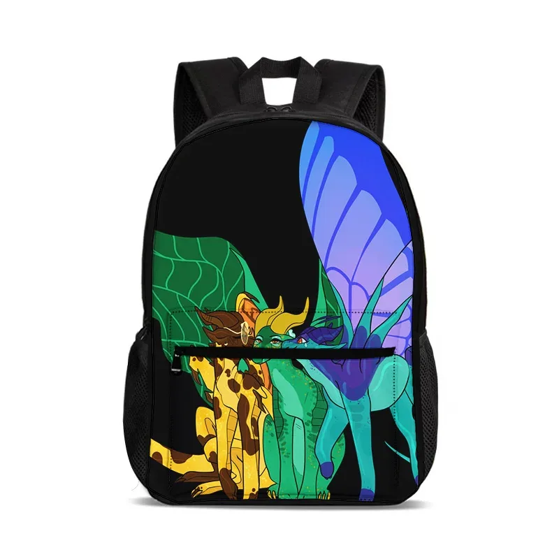 sac à dos pour ordinateur portable wings of fire, grande capacité, imprimé dessin animé, pour garçons et filles de l'école primaire, style polyvalent et tendance
