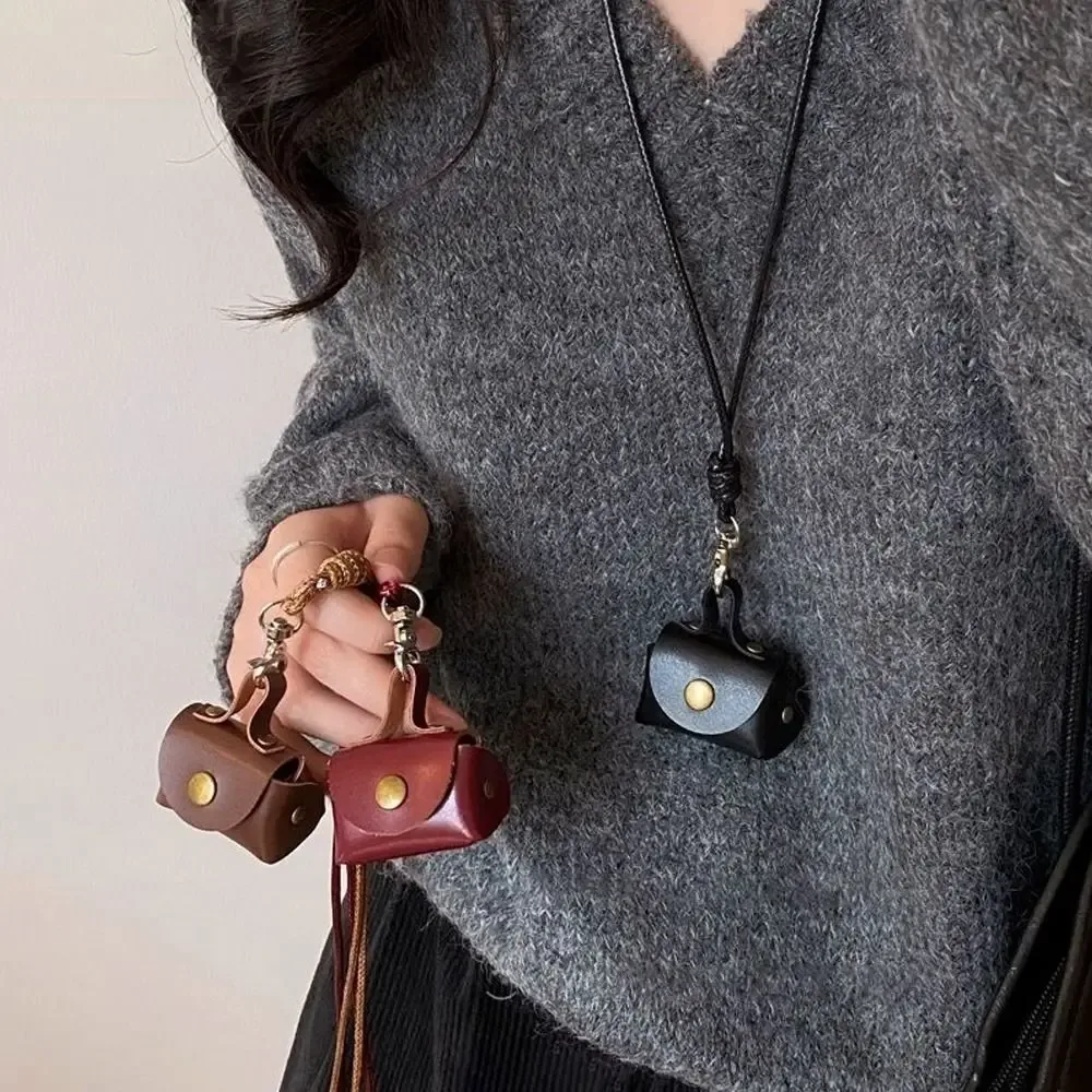 porte-monnaie en cuir pu, multifonction, mini sac de rangement, décoratif, créatif, pendentif, accessoire