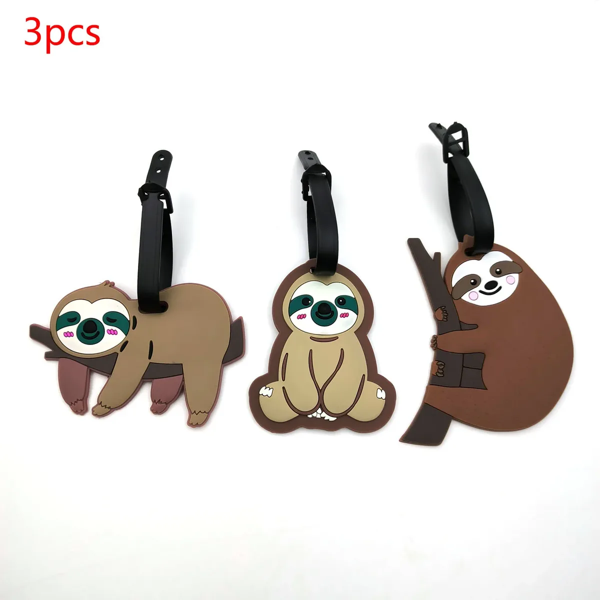 étiquette de bagage en silicone, accessoires de voyage, créatif, paresseux, avion, carte d'embarquement, valise, portable, 1 pièce/3 pièces