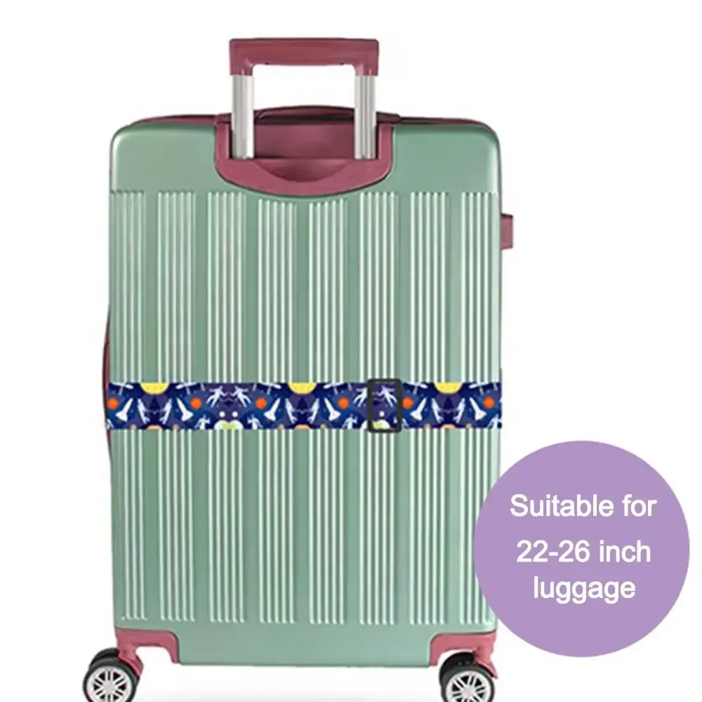 sangle de bagage en fibre de polyester, réglable, antivol, ceinture en duvet, valise artificiel astique anti-perte, environnement voyage