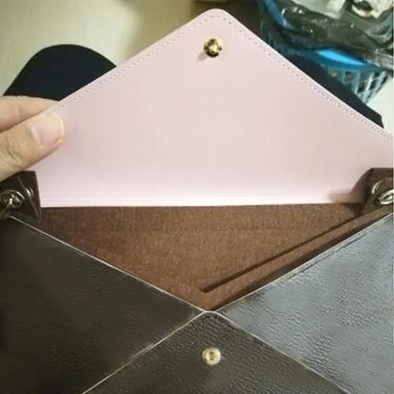 pour sac organisateur d'insertion de luxe avec chaîne sac à bandoulière sac à main design sac cosmétique intérieur portefeuille ceinture d'épaule et doublure