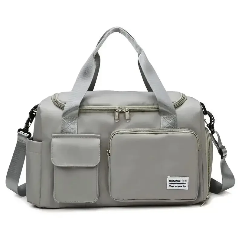 sac de voyage de grande capacité pour week-end, sacs de sport avec compartiment à chaussures, sacs de sport et de fitness pour femmes, sac à bandoulière