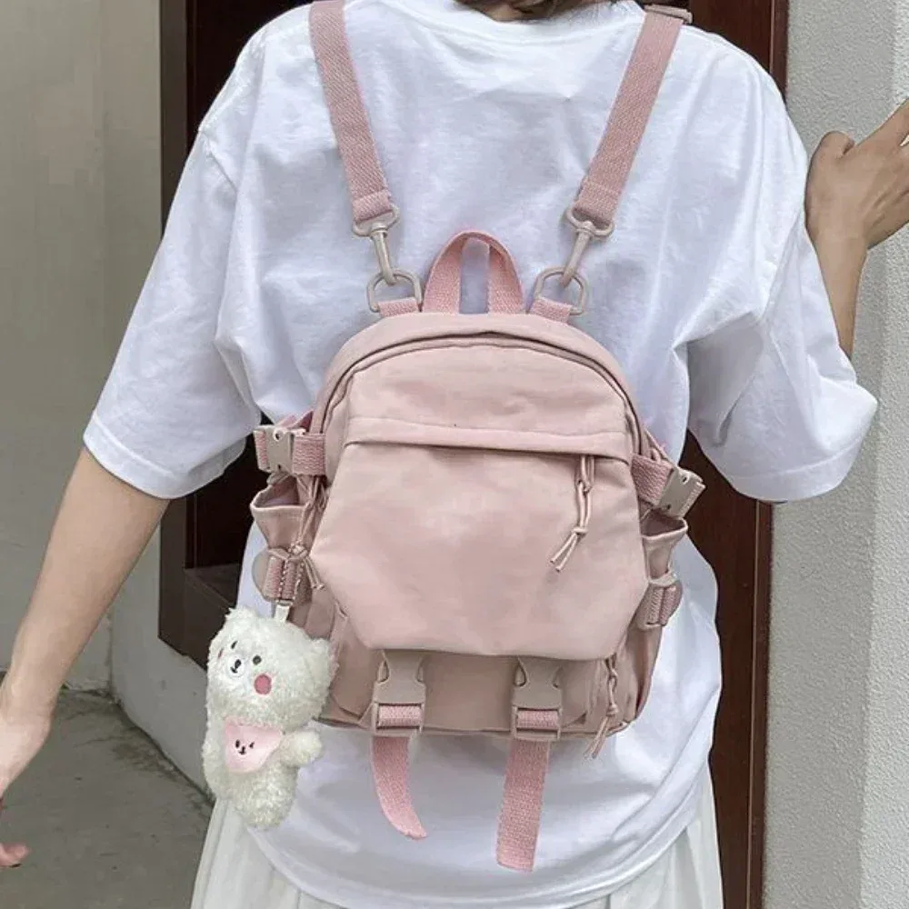 mode kawaii mini sac à dos femmes sac à bandoulière pour adolescentes multi-fonction petit sac à dos dames travle école sacs à dos