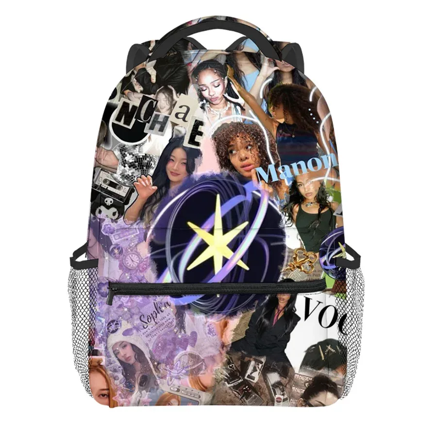 sac à dos de luxe kpop katseye pour étudiants, nouveauté populaire, sac à dos pour ordinateur portable, impression 3d, oxford, imperméable, pour garçons/filles, sacs à dos de voyage