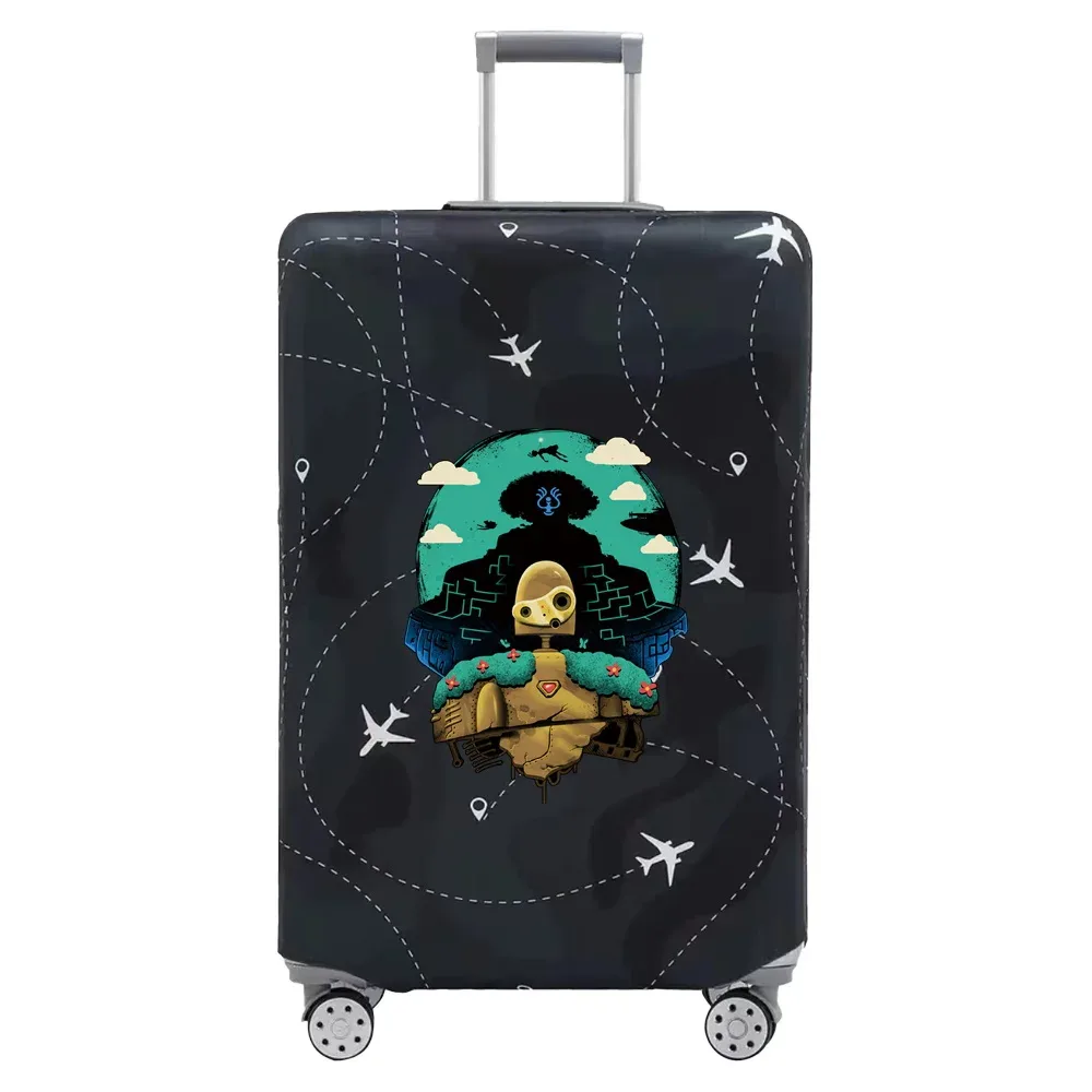 couvertures de bagages de voyage, housse de protection, housses de valise anti-poussière commandées, série d'impression de dessin animé, accessoires de voyage for18-32inch