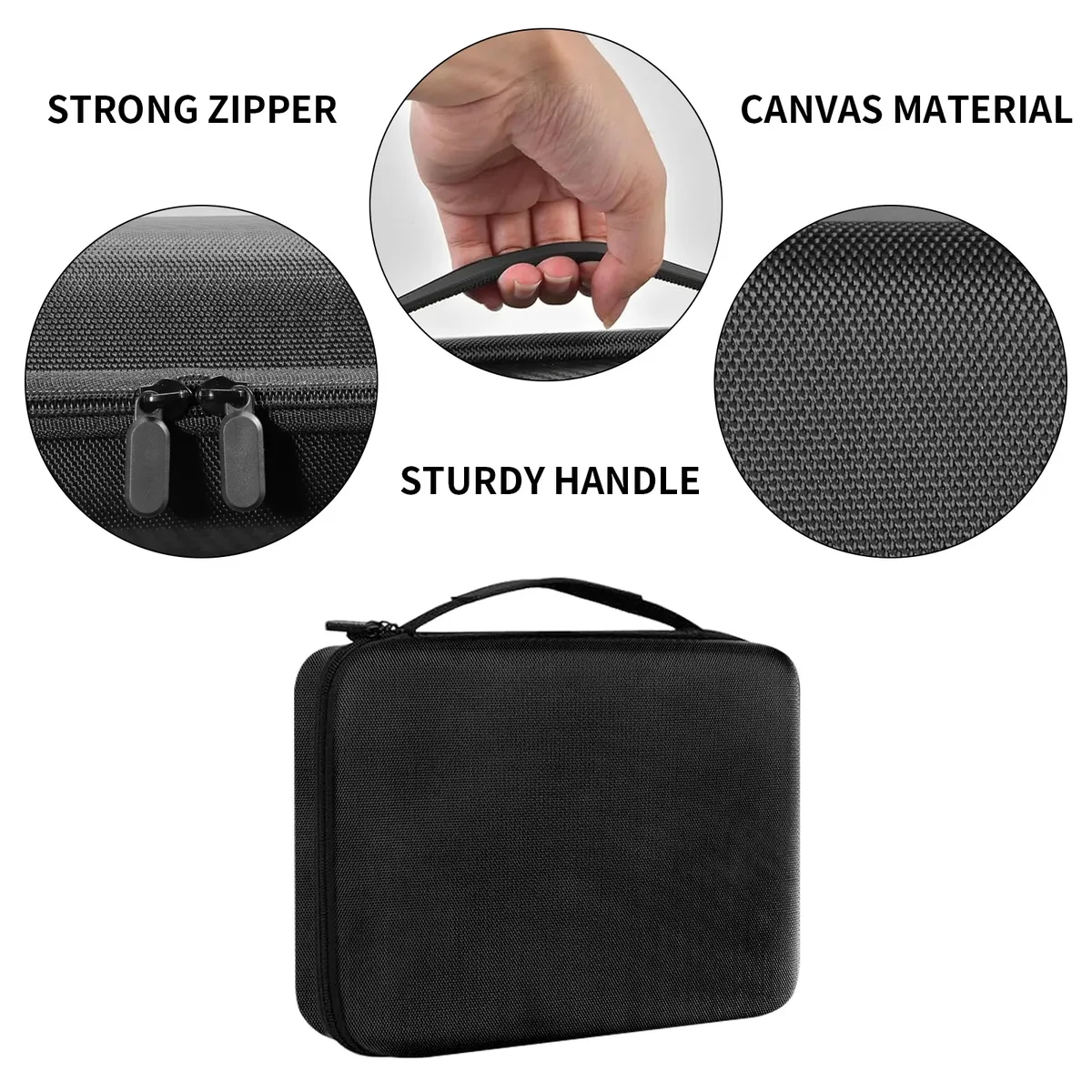 étui pour tondeuse de barbier – sac de rangement de voyage rigide en eva pour tondeuses, tondeuses, ciseaux et fournitures de barbier, sac de rangement portable