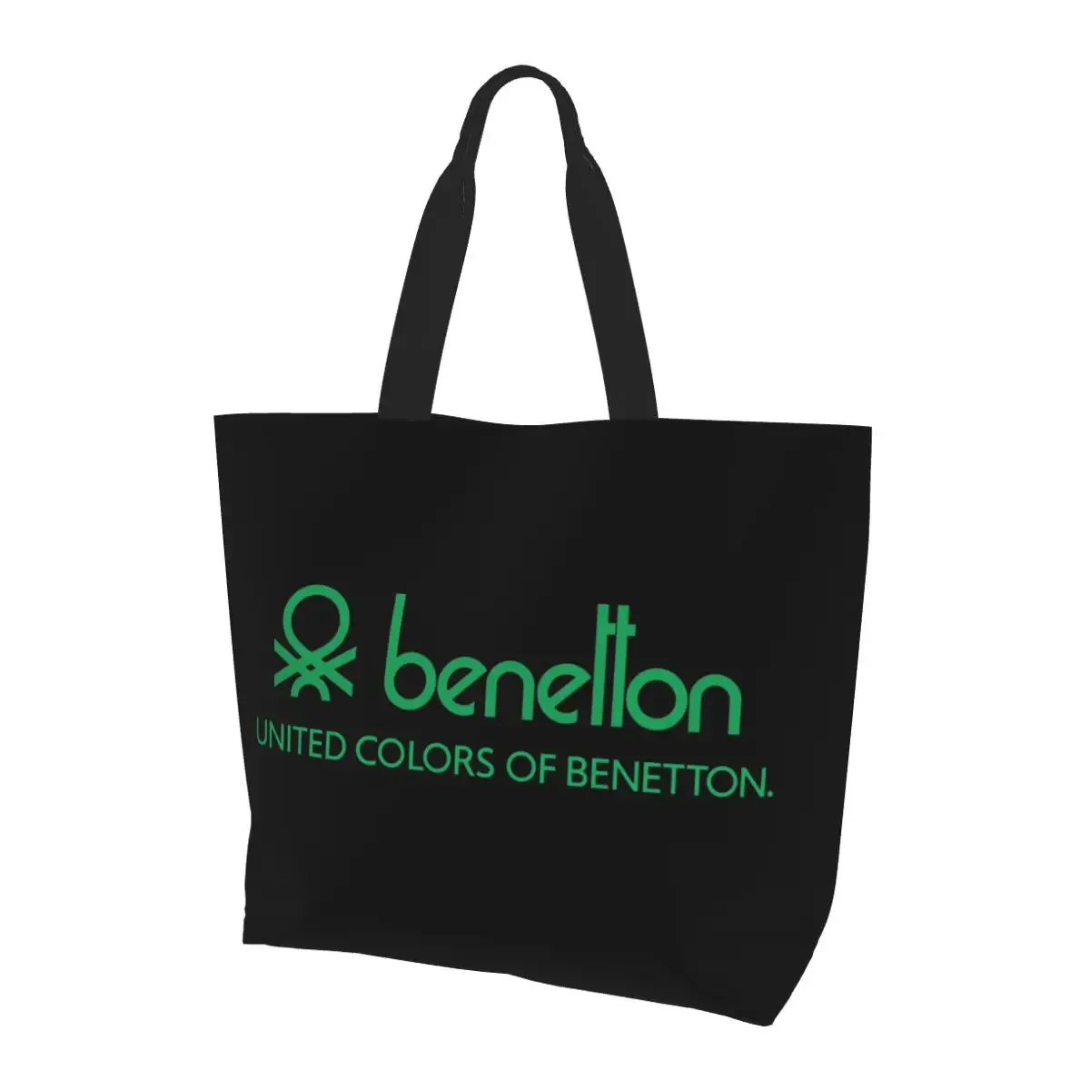 united colors of benetton sac fourre-tout en toile de grande capacité, sac à bandoulière, sac à provisions pour femmes