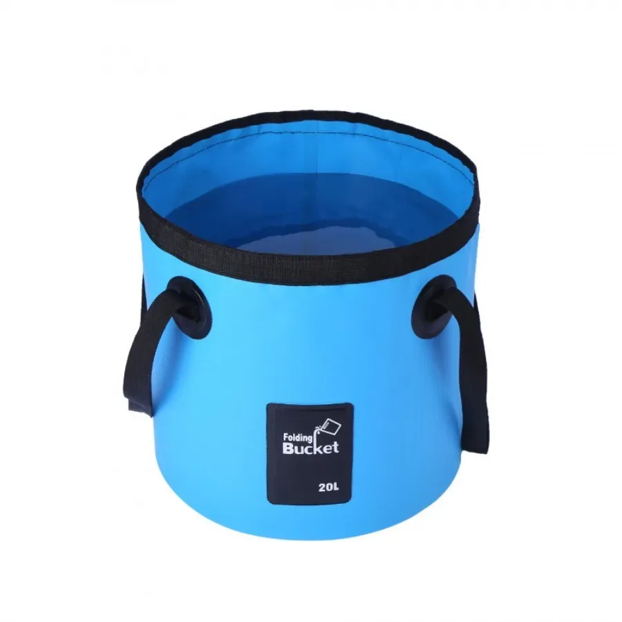 seau pliable portable, sac de rangement en toile, seau à eau pour camping et pêche en extérieur, seau de stockage d'eau pour lavage de voiture