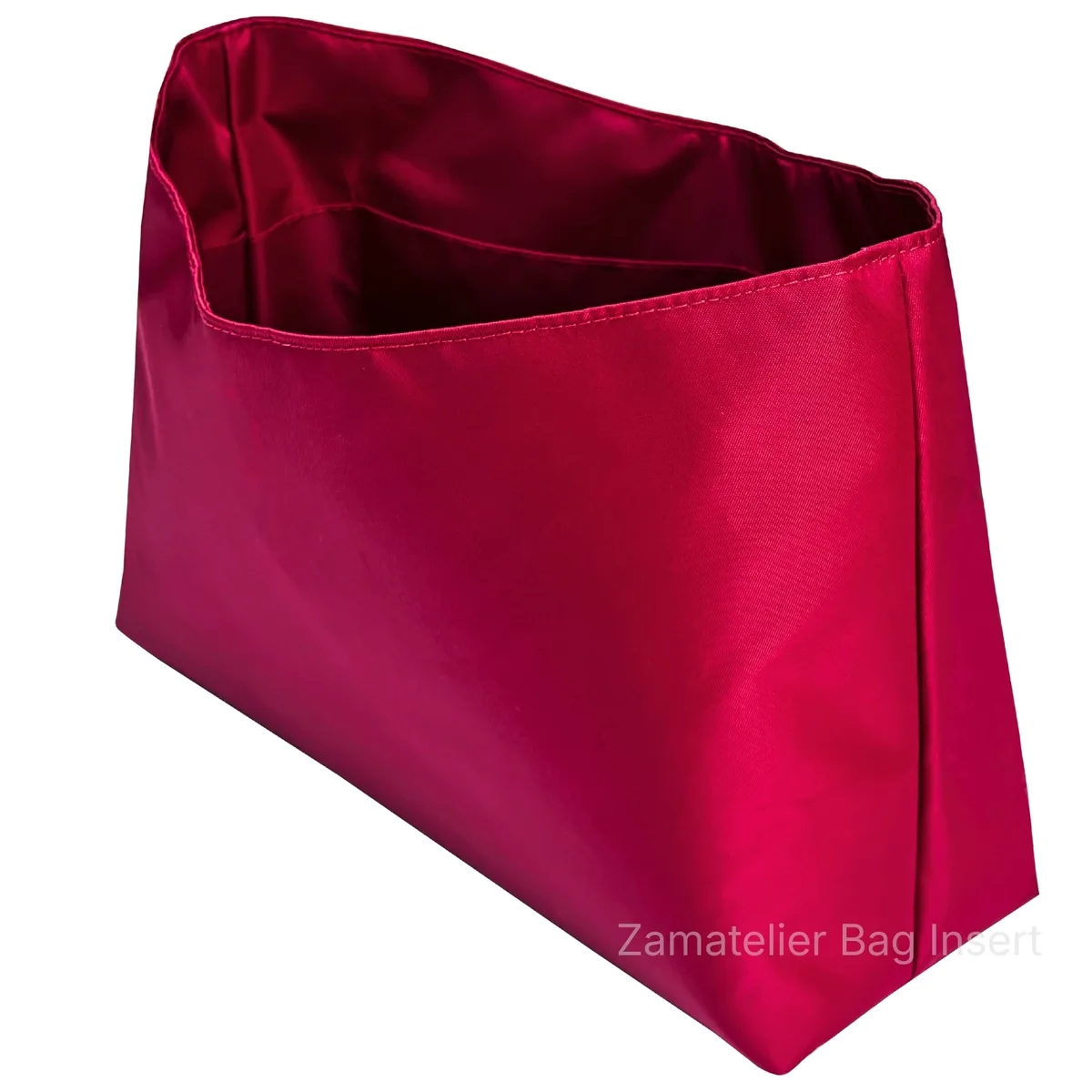 insert en soie pour sac l.v multipass, organisateur de sac fourre-tout en satin, doublure de sac de shopping avec poche zippée et base structurée