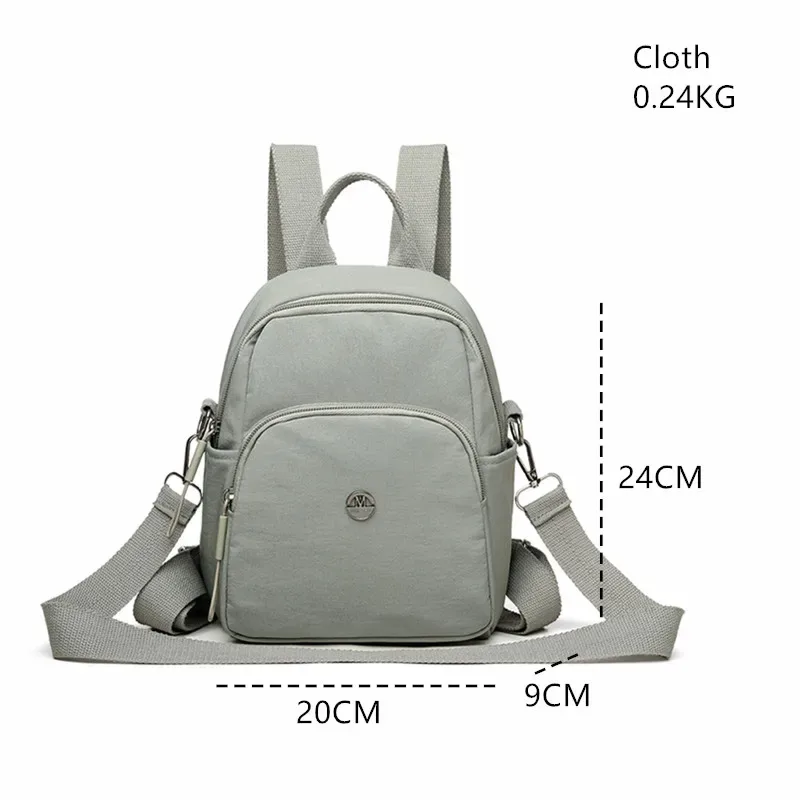 petit sac à dos léger de voyage décontracté pour femmes, sac à bandoulière en tissu imperméable de grande capacité et sensation haut de gamme pour filles, nouvelle collection