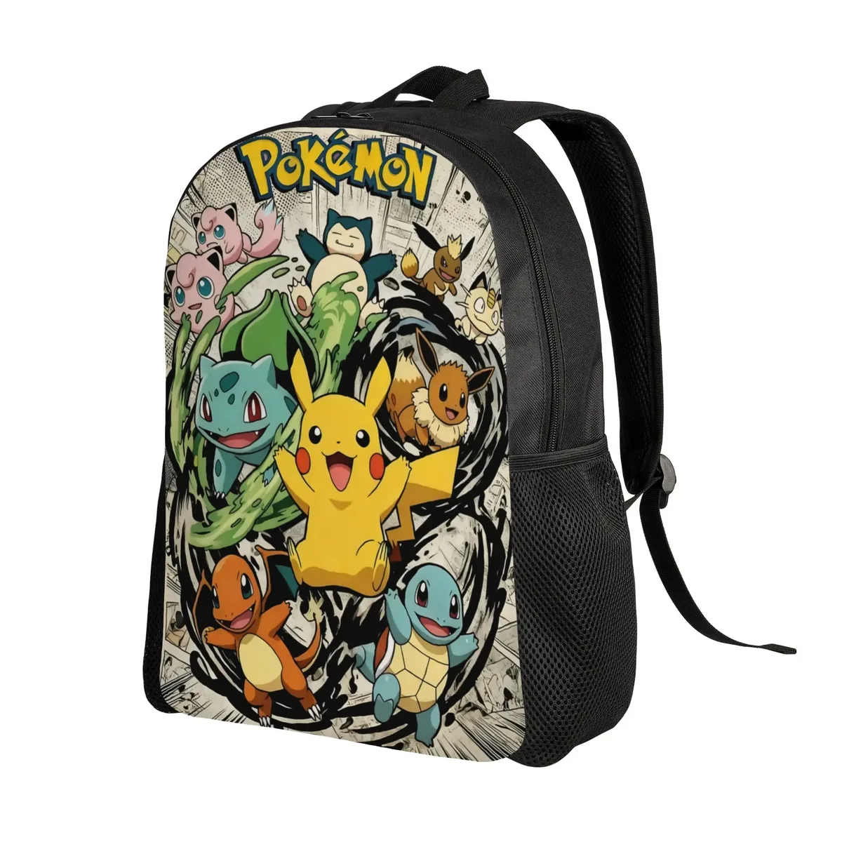 Sacs à dos tendance, sac à dos Pokemon, sac à dos de jour, mochila, sac à dos robuste pour l'extérieur