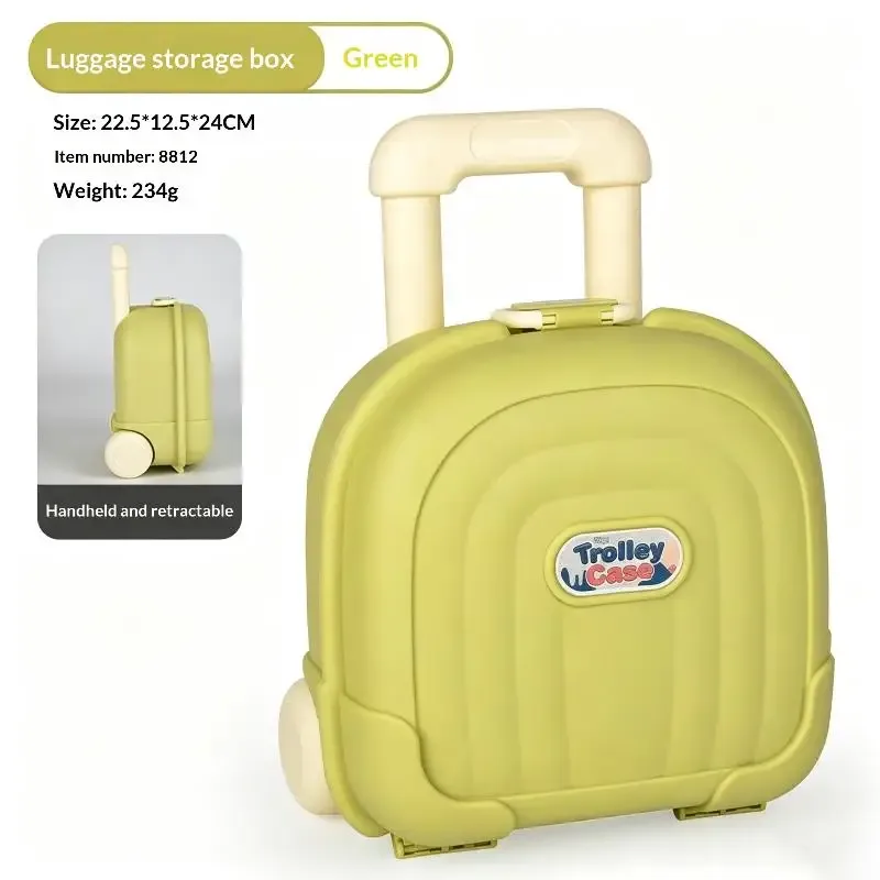 mini valise à roulettes mignonne pour enfants, coque épaisse durable, grande capacité pour le voyage des enfants, le rangement des jouets, des collations et des articles quotidien