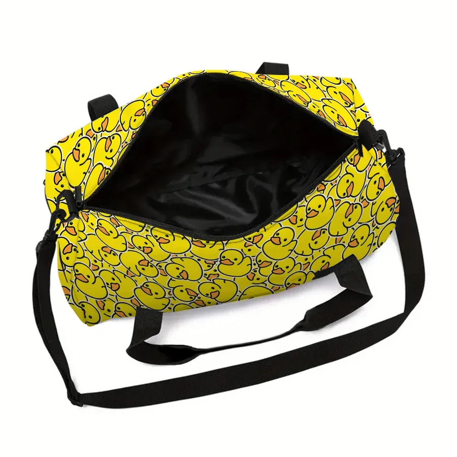 grand sac de voyage motif canard jaune, fourre-tout multifonctionnel, sacs à main imperméables, sacs de sport pour garçons/filles, sac de fitness