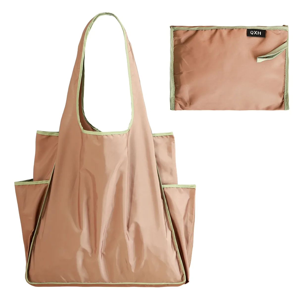 sac de courses portable écologique, sac de rangement de grande capacité, sac à bandoulière étanche, sac de courses pliable pour la plage