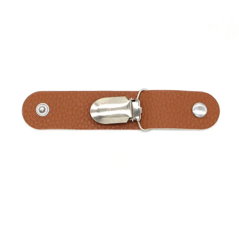 nouvelle pince à chapeau en cuir de voyage, pince de rangement de bagages pour sac à dos extérieur, pince à chapeau de paille polyvalente en cuir pu, accessoire de chapeau