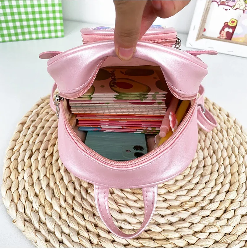 sac à dos mini tendance avec nœud papillon, sac de poitrine à sequins, sac à main en cuir pu avec pompon, sac à bandoulière