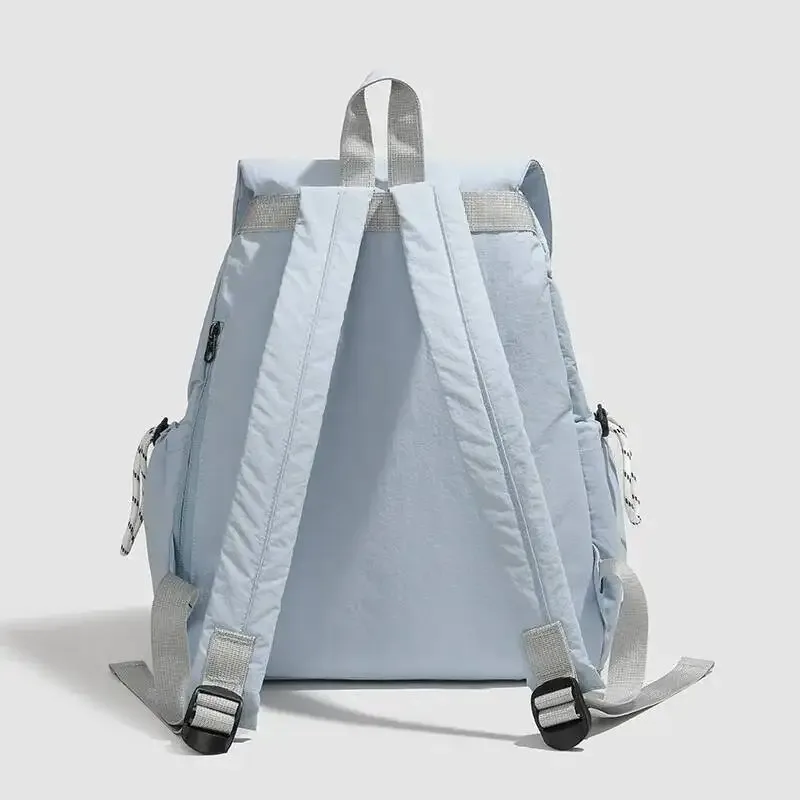 sac à dos double bandoulière décontracté, tendance, en nylon résistant à l'eau, grande capacité, personnalité polyvalente, pour étudiant