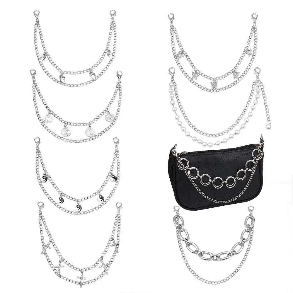 Chaîne de remplacement DIY pour sac, accessoires de sac, bandoulière de sac, décorations de sac, accessoires de sangle de sac, chaîne de sac à main, Halloween