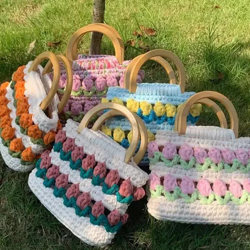 2 poignées de sac en forme de d tendance, accessoires de remplacement diy pour sacs à main, sacs fourre-tout, sacs à bandoulière, en bois et résine