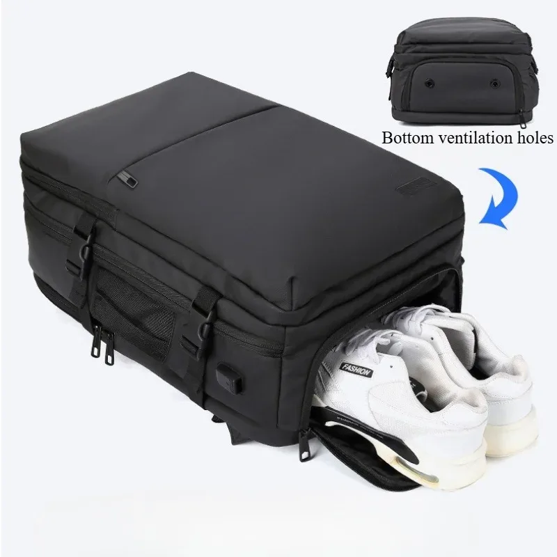 sac à dos de voyage d'affaires pour hommes, sac à dos pour ordinateur portable de 17 pouces, grande capacité, sac à dos pour hommes, imperméable, décontracté, pour l'extérieur, sac à dos de sport