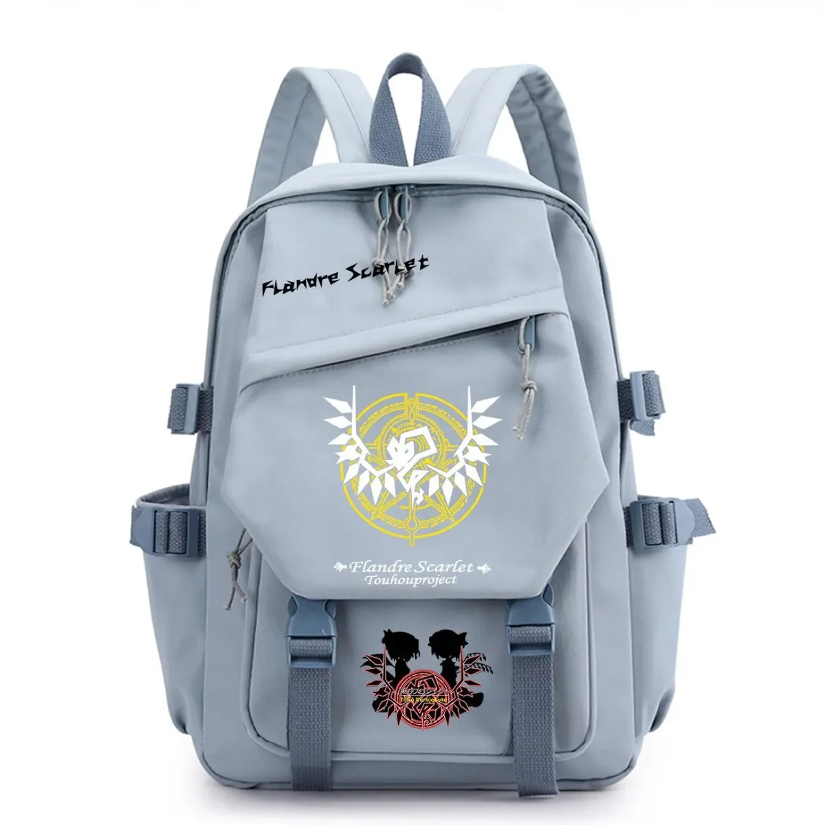 sac à dos touhou project sac à dos de voyage de grande capacité pour étudiants, imprimé dessin animé hakurei reimu kirisame marisa