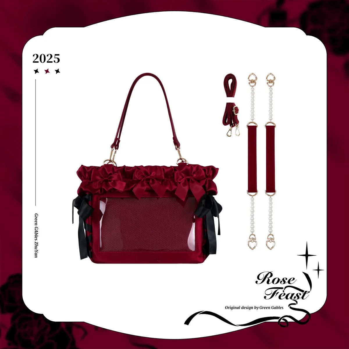 sac de douleur original avec nœud en satin doux, grande capacité, sac à bandoulière pour ordinateur portable de 14 pouces, fourre-tout avec chaîne de perles pour filles et femmes
