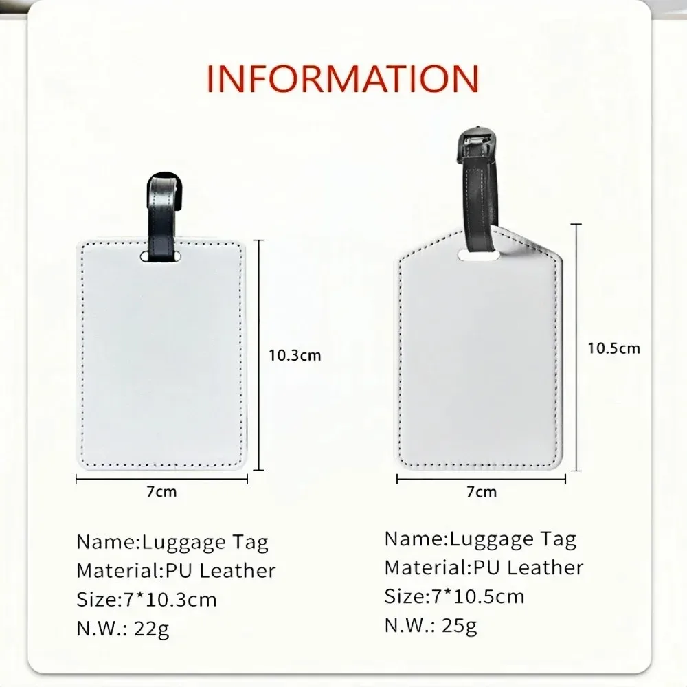 étiquettes de bagage en cuir avec photo personnalisée, étiquettes de carte d'embarquement, signes à motifs colorés personnalisés, un cadeau pour la famille des amis