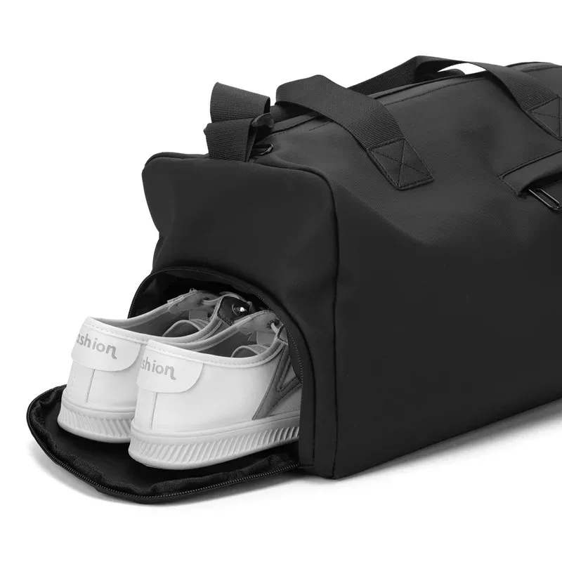 sacs de voyage oxford à grande capacité avec fermeture éclair, sacs de sport solides, sacs de fitness en tissu épaissi, sacs de sport imperméables de grande capacité