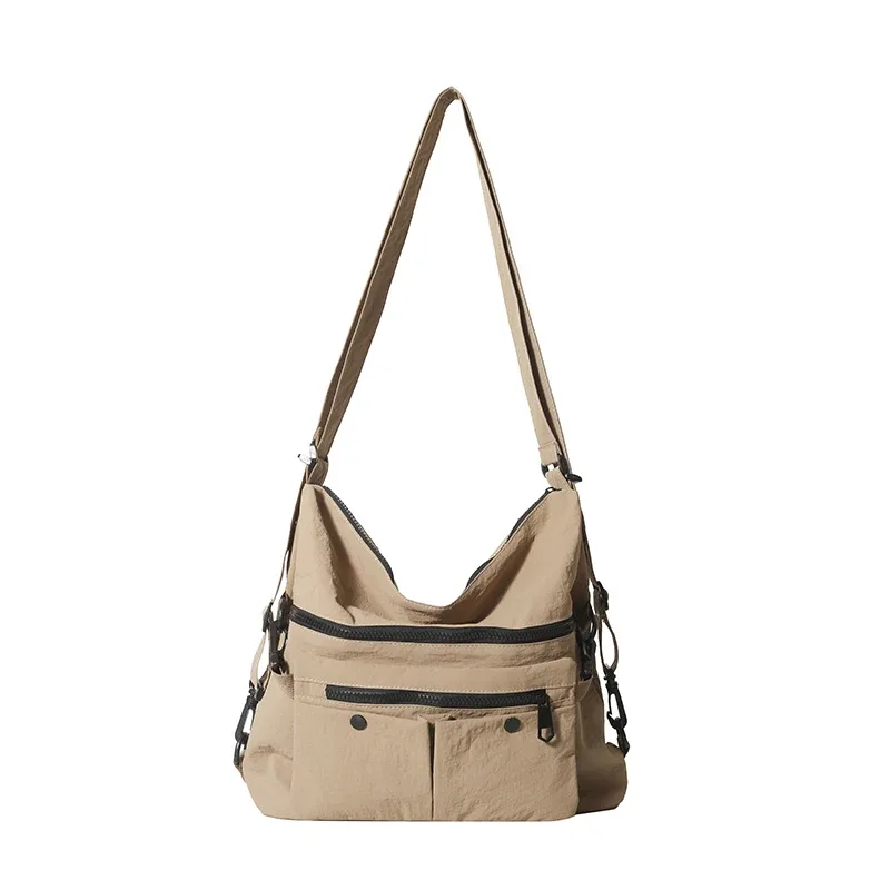 sac à bandoulière en nylon pour femmes, sacoches de grande capacité, fourre-tout de voyage, sac à dos avec sangle pour dames