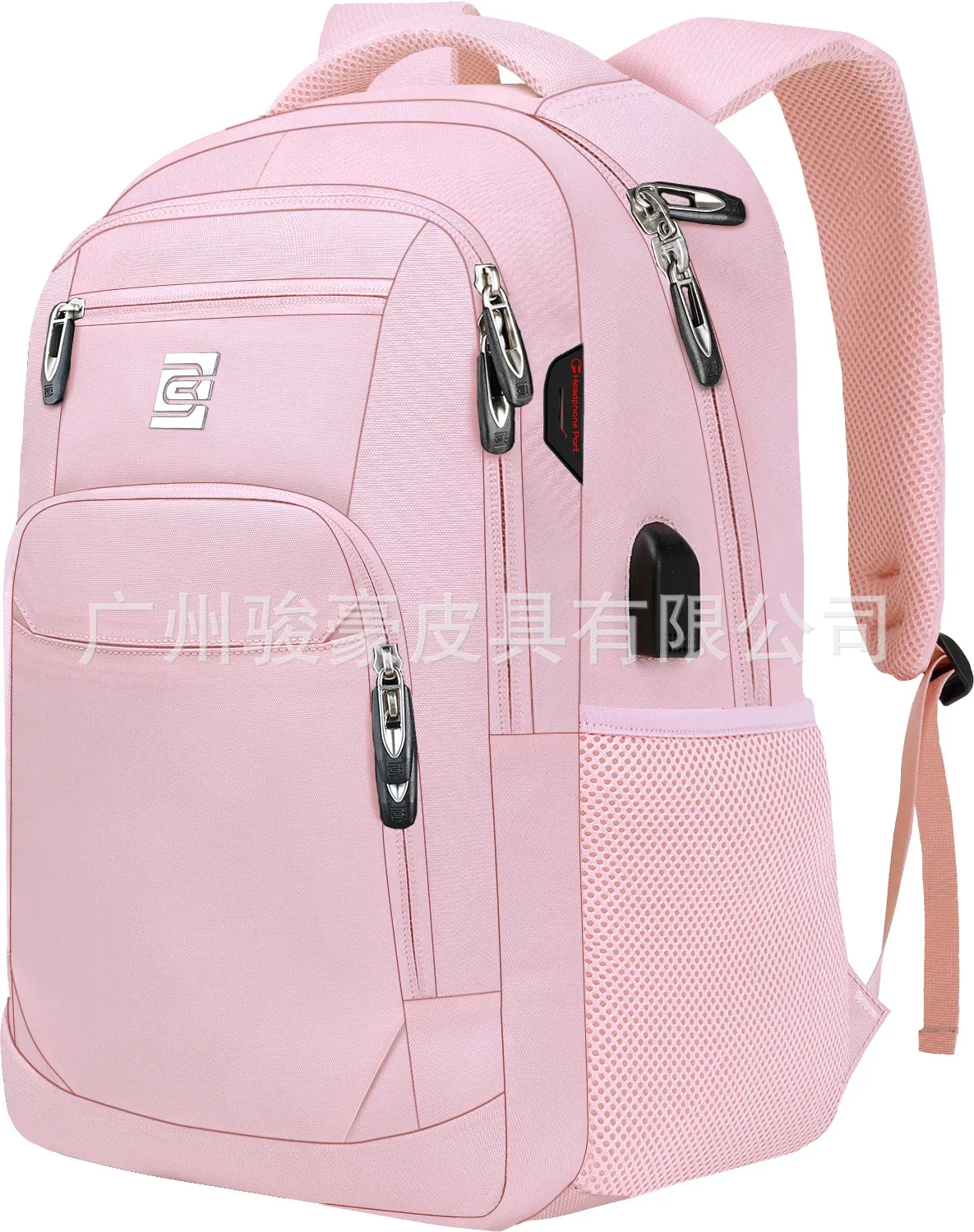sac à dos pour ordinateur portable avec port de chargement usb, antivol, mince, durable, voyage d'affaires, sac d'école universitaire, femmes et hommes, 15.6 pouces, 17 pouces