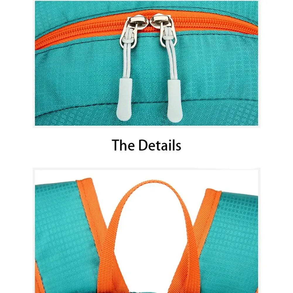 Sac à dos pliable décontracté de grande capacité, sac à fermeture éclair pliable, sac à bandoulière, sac de voyage léger en nylon pour hommes